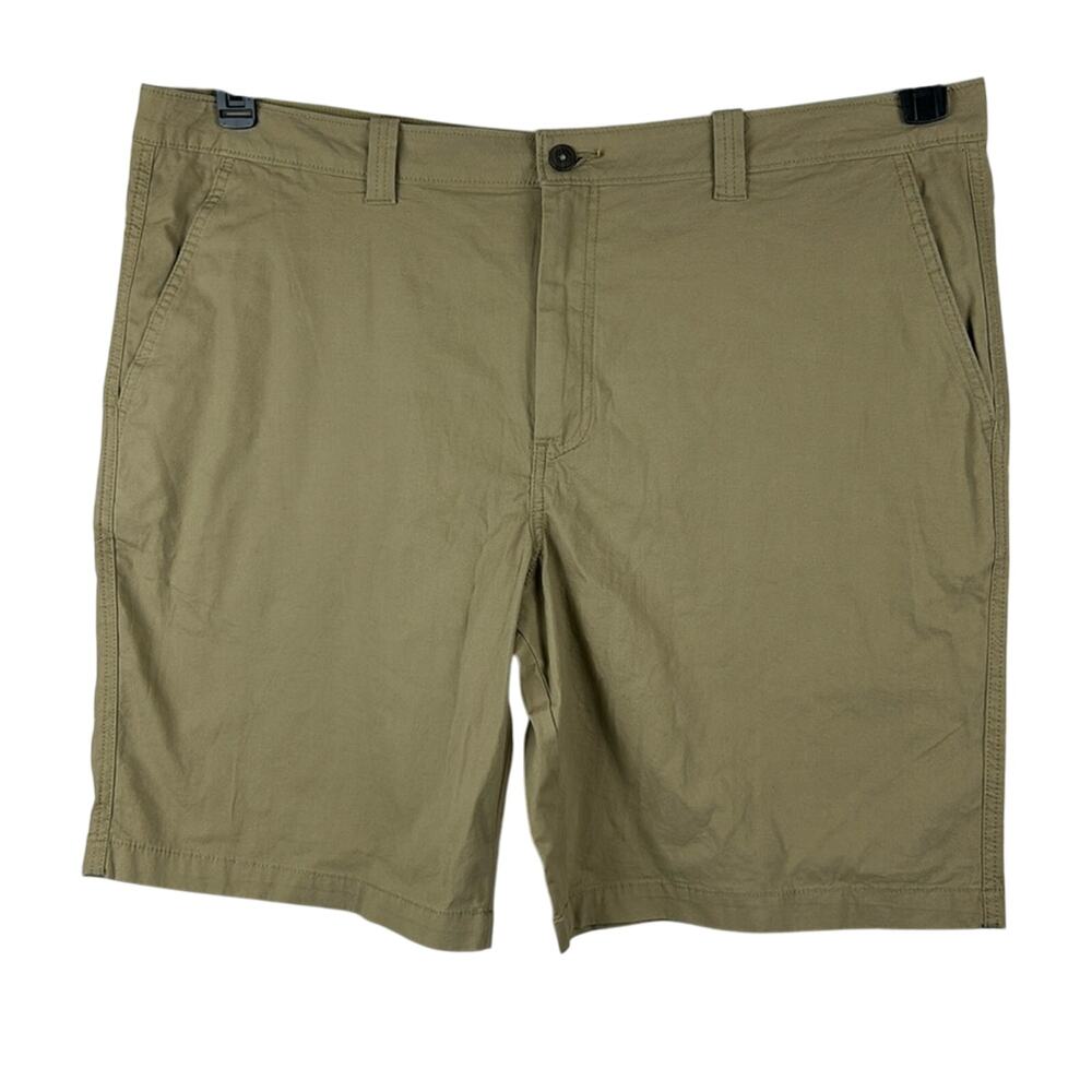 NWT Magellan Outdoors Tan Khaki Cotton 10” Inseam Shorts Size 42W